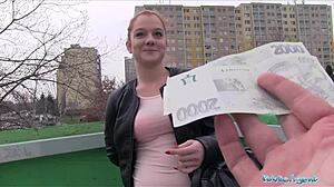 Innocent Ginger Girl FUCKED Publicly on Car