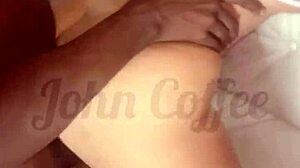 asian lina nakamura gets assfucked by big black cock until she squirts, cuckold watches jerking off