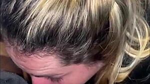 I swallow every drop of his sloppy cock