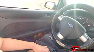 I caught him masturbating in the car