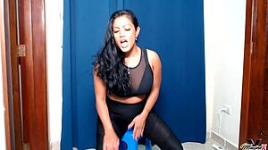 Maxine X Squirts Hard In Solo Masturbation