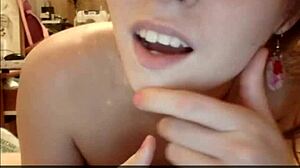 teen couple gets naughty on webcam with blowjob and sex