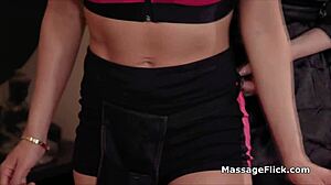 oily lesbian threesome with pussy fingering and massage. want to join?