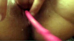 Sexy blonde squirts a lot on cam!