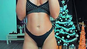 merry christmas slut in cosplay on webcam