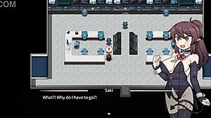 Bound Corporate Succubus in Group Bondage and Fingering Game