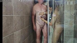 sexy shave in shower
