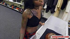 Ebony Chick Sells And Gets Pounded