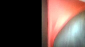 Feeling cum fill black pussy