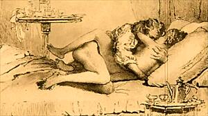 Vintage Erotic Illustration from Antique Comic
