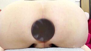 playing with my chocolate plug in my big ass, feeling so slutty and horny!