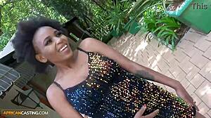 african casting busty ebony impressed by size in interview