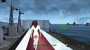 fallout 4 fashion with sexy lingerie, wow!