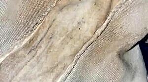 Neighbor's dirty panties found in the laundry 😏