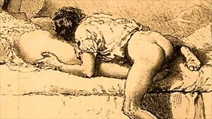 Vintage Erotic Illustration from Antique Comic