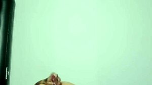 Latina Tries First Anal With Glass Dildo