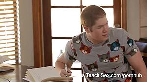 Study Time Turns Into Fuck Time With Pornstars