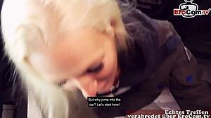 Sex in Parkhaus - Deutsche Schlampe Picked Up and Fucked Publicly on Erocom Date