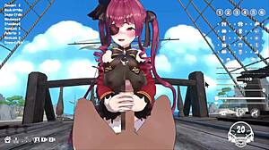 Captain Horny Sails to Fuck Big Breasted Captain