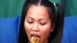 Japanese 18-year-old cuties getting wild in missionary