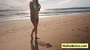 Sahara Skye Blows Charles Dera At Beach