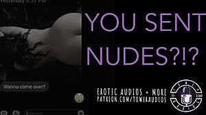 Erotic audio where you send nudes to daddy in roleplay scenario