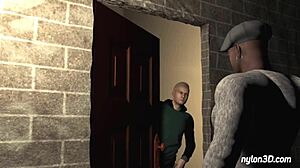 Maria's interracial cuckold night with monster cock action