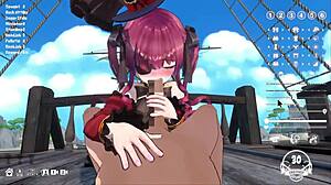 Captain Horny Sails to Fuck Big Breasted Captain