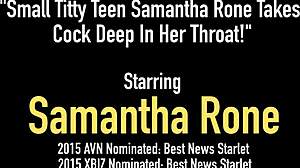 Small titty teen samantha rone takes cock deep