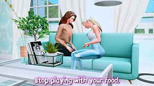 Futanari girlfriend arranges anal sex for cheating wife