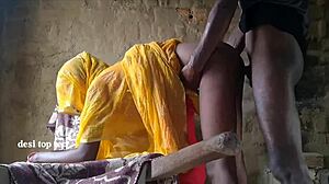 Desi Indian Wife and Husband Engage in Intense Pussy Fucking Doggystyle