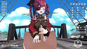 Captain Horny Sails to Fuck Big Breasted Captain