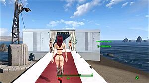 fallout 4 fashion with sexy lingerie, wow!