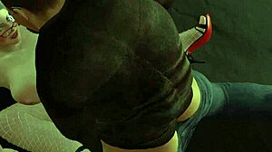 пухлая милфа раздвигает ноги на улице в хентай-костюме