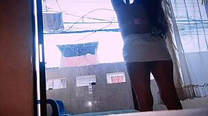 Window Sex Display with Big-Ass Stepmom for Neighbors.