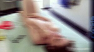 Patricia engages in a solo fingering session in high definition