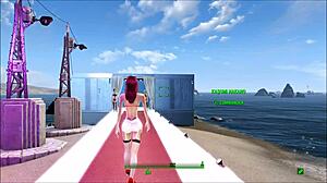 fallout 4 fashion with sexy lingerie, wow!