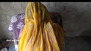 Desi Indian Wife and Husband Engage in Intense Pussy Fucking Doggystyle