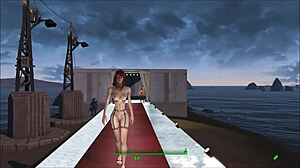 fallout 4 fashion with sexy lingerie, wow!