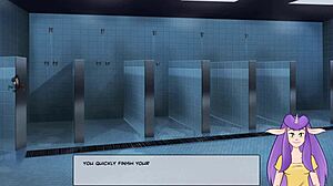 Anime Bodybuilder Gives Handjob To Big Cock For Cumshot!