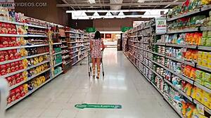 martinasmith squirts wild at the mall