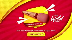 Pinay Babe Discovers Magic Wand Vibrator