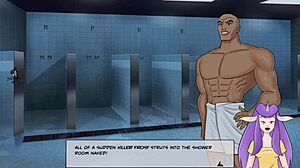 Anime Bodybuilder Gives Handjob To Big Cock For Cumshot!