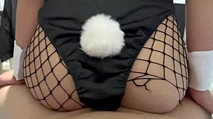 Rabbit toy brings full orgasm!