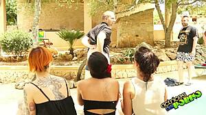 Wild German Orgy with Salma de Nora in Hardcore Blowbang Casting