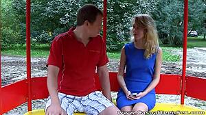 Blonde Marina Bent Over For Hardcore Doggystyle Fuck!