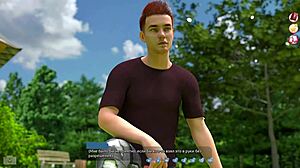 in 3d cartoon, helping milf hotties with big tits