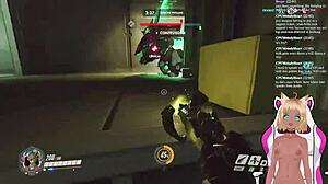 Vtuber lewdneko plays overwatch and gets spanked part 2 game anime hentai spanking