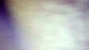 Horny fat woman shows body on video call