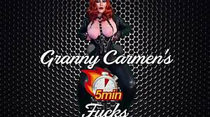 granny carmen reaches orgasm masturbating